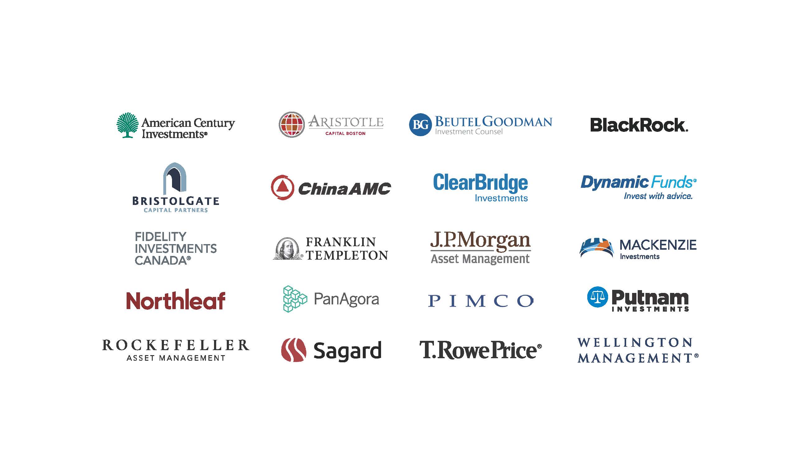 list of sub-advisor logos